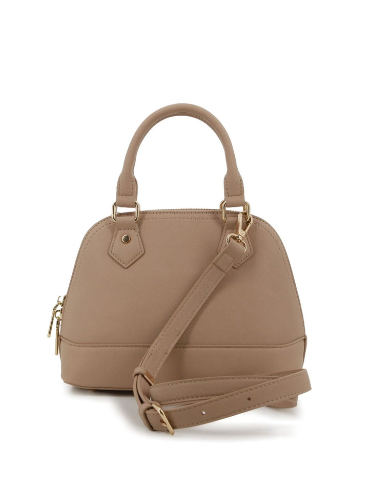 Mini Structured Satchel Bag - Taupe