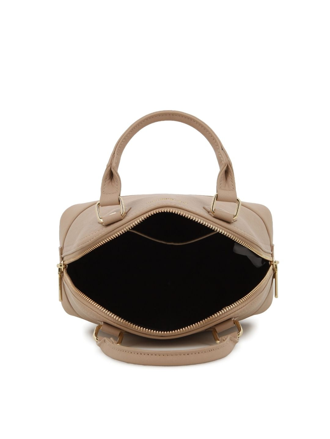 Mini Structured Satchel Bag - Taupe