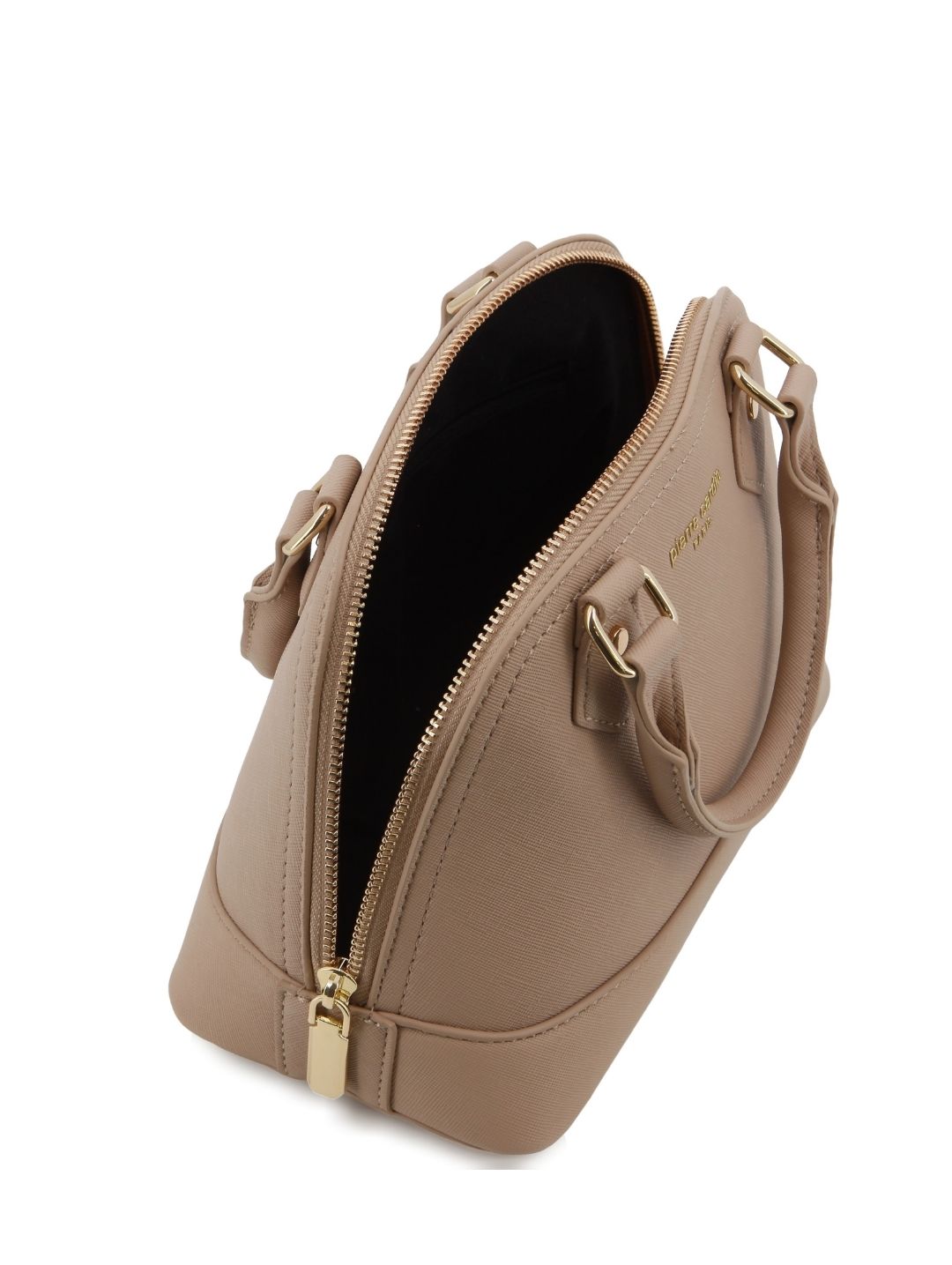 Mini Structured Satchel Bag - Taupe