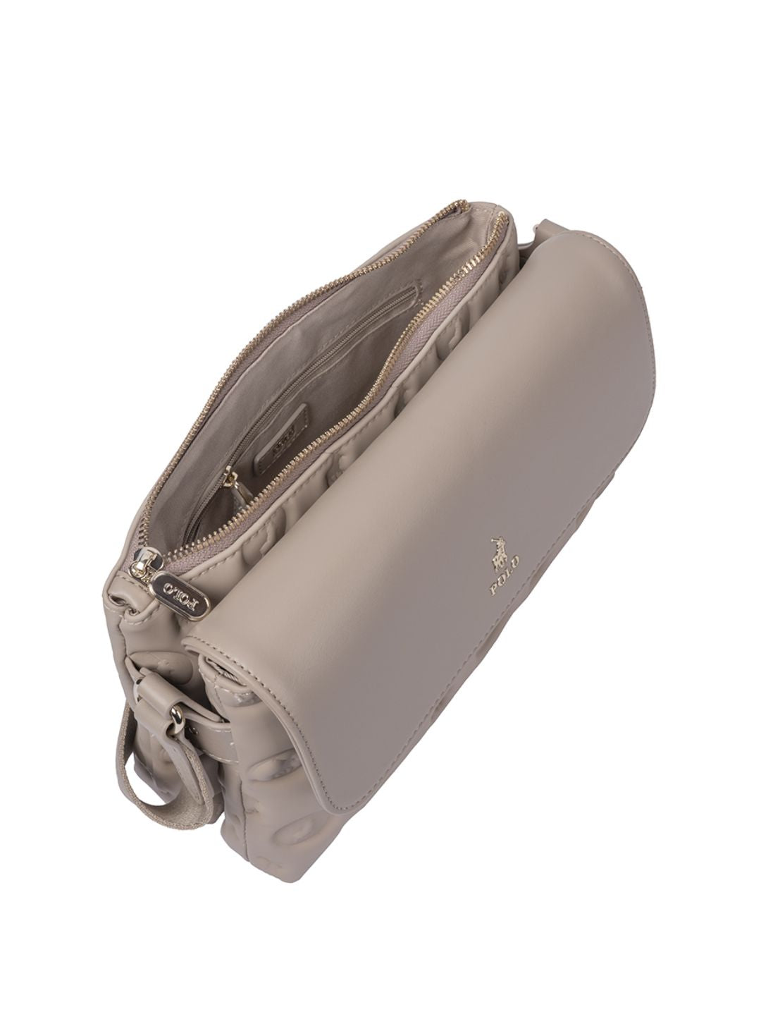 Halo Flapover Multi Sling Bag - Cashmere