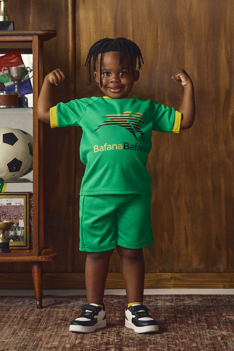 Pre-Boys Bafana Mesh Sport Shirt - Green