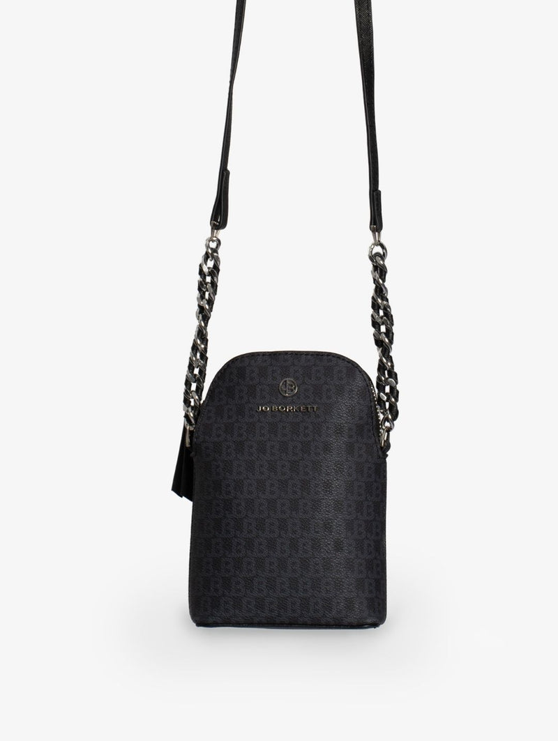 Alex Logo Crossbody Cellphone Pouch - Black