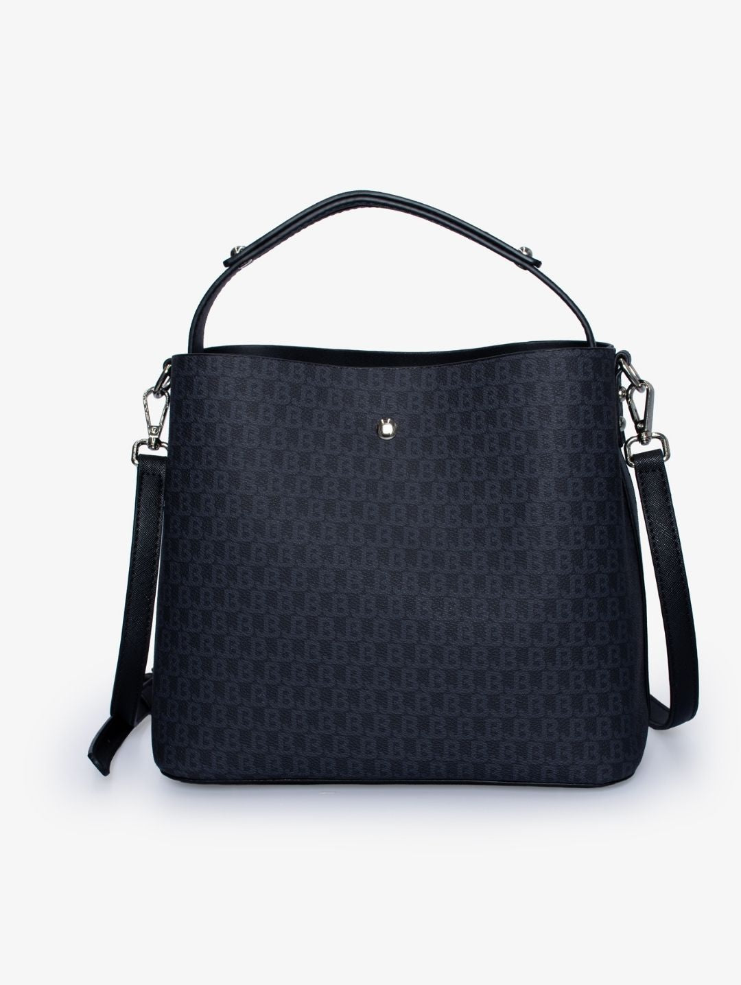 Elexi Logo Zip Front Bag - Black