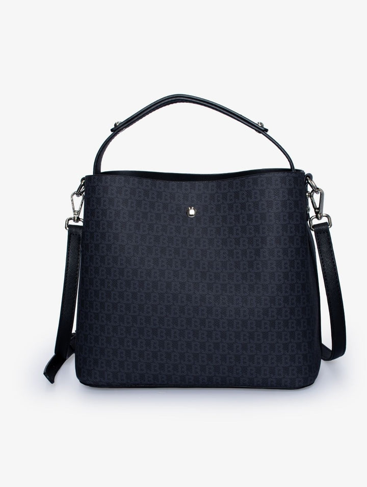 Elexi Logo Zip Front Bag - Black