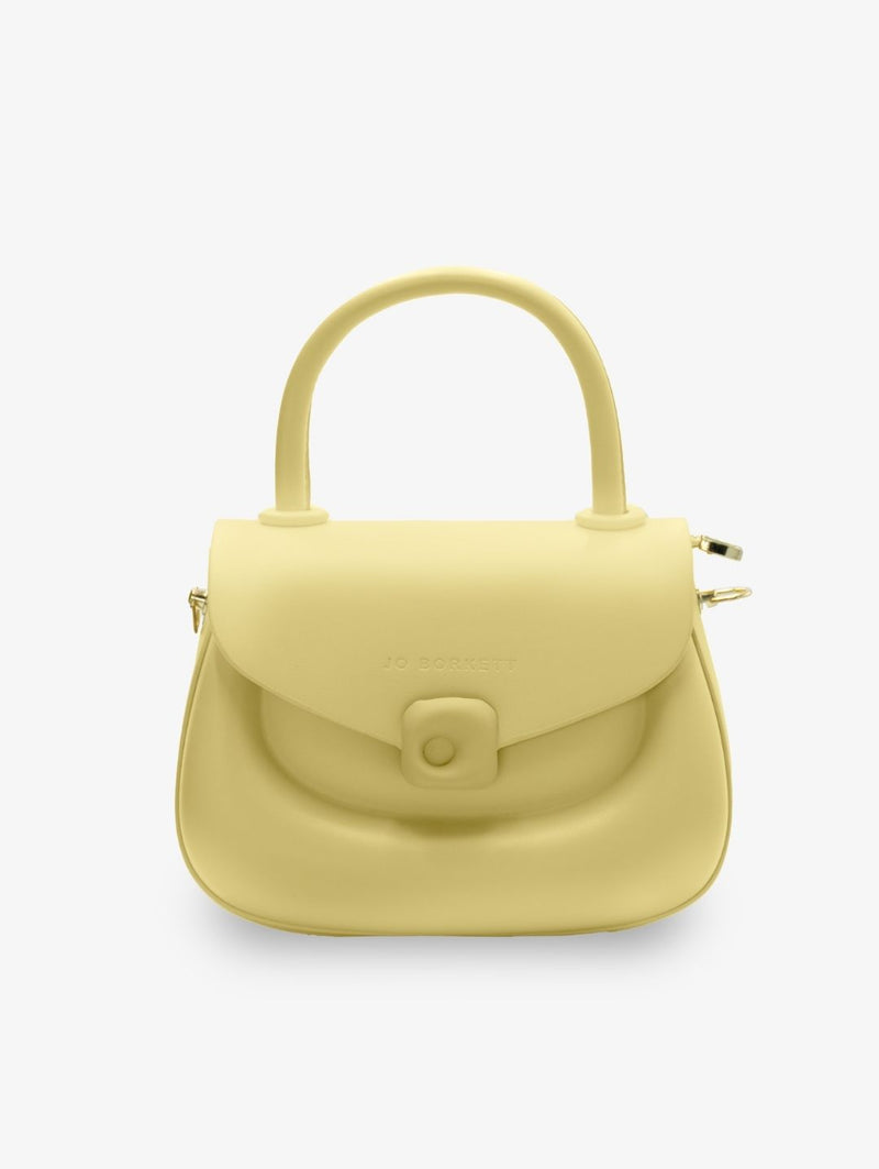 Florence Flap Bag With Top Handle - Butter Yellow
