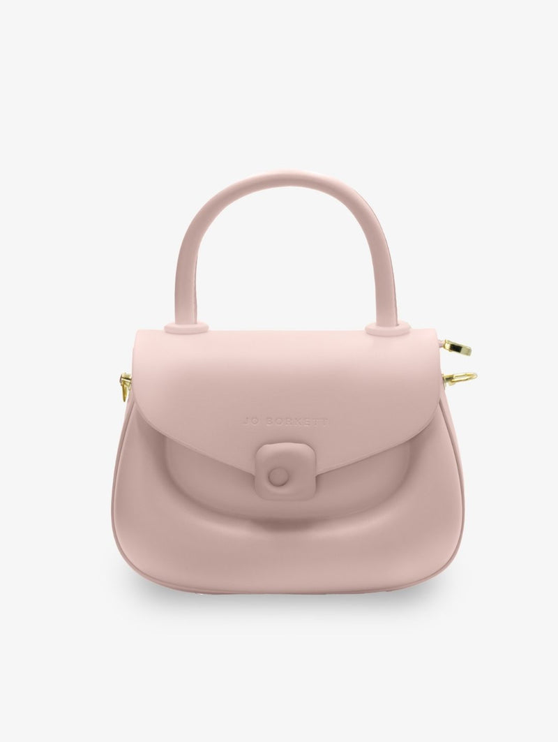 Florence Flap Bag With Top Handle - Light Pink