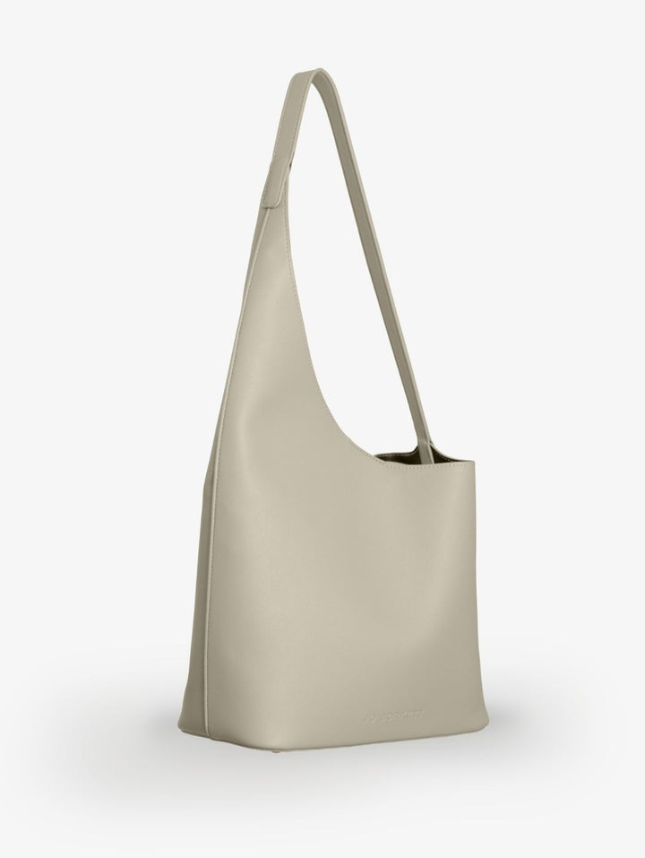 Lara Asymmetrical Tote Bag - Cream