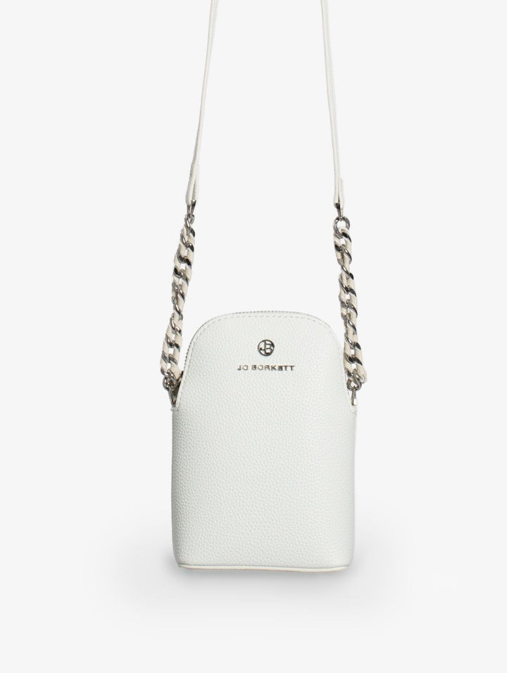 Alex Logo Cellphone Crossbody Pouch - White