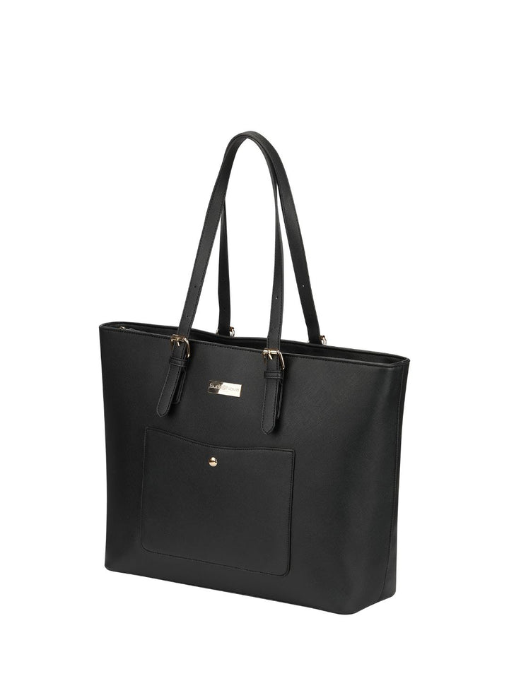 Madame 15.6"Laptop Tote Bag - Black