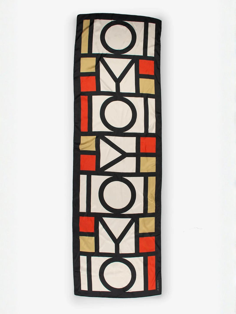 Silk Touch Mid Century Design Scarf - Multi