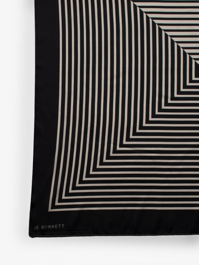 Silk Touch Triangle Lines Scarf - Camel