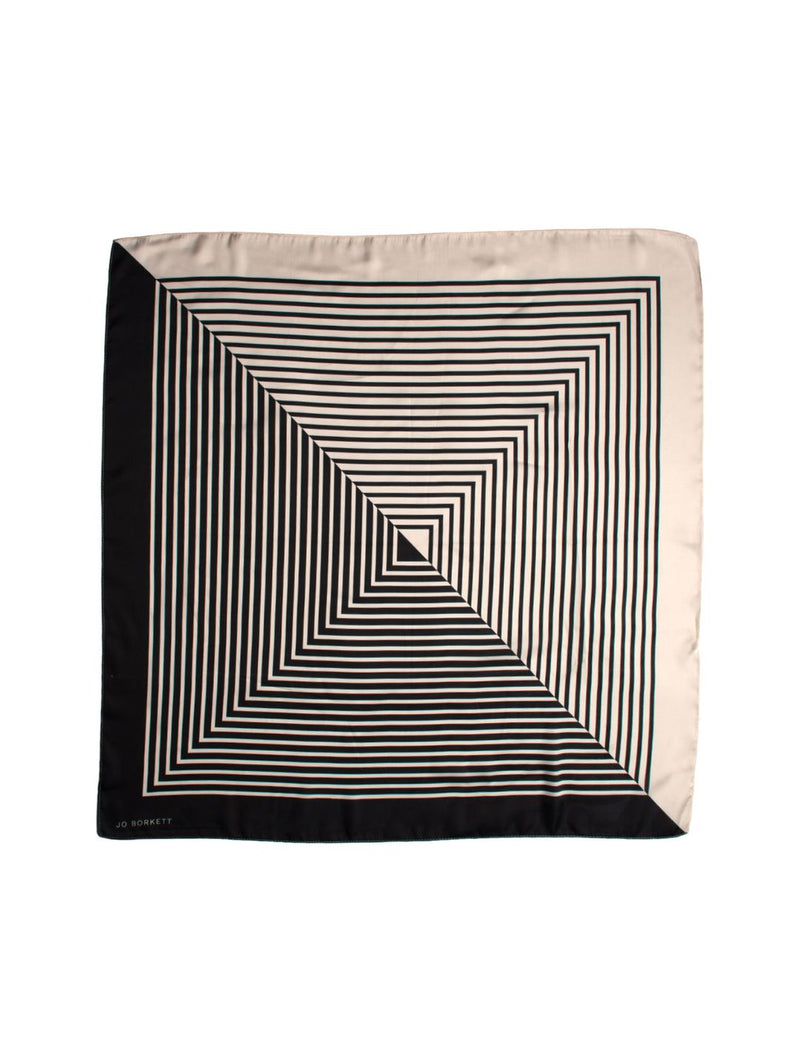 Silk Touch Triangle Lines Scarf - Camel