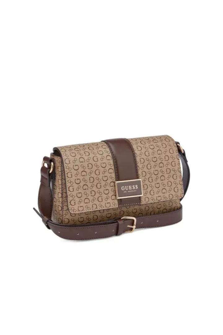 Isabella Flap Crossbody Bag - Brown