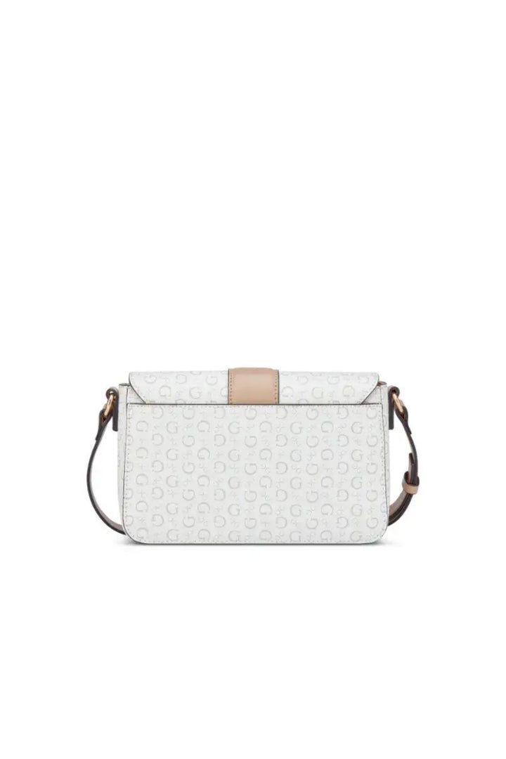 Isabella Flap Crossbody Bag - White