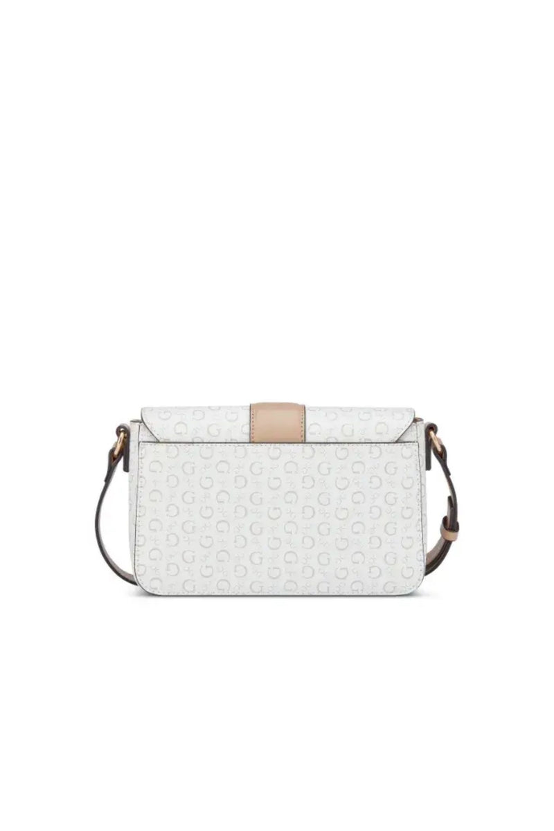 Isabella Flap Crossbody Bag - White