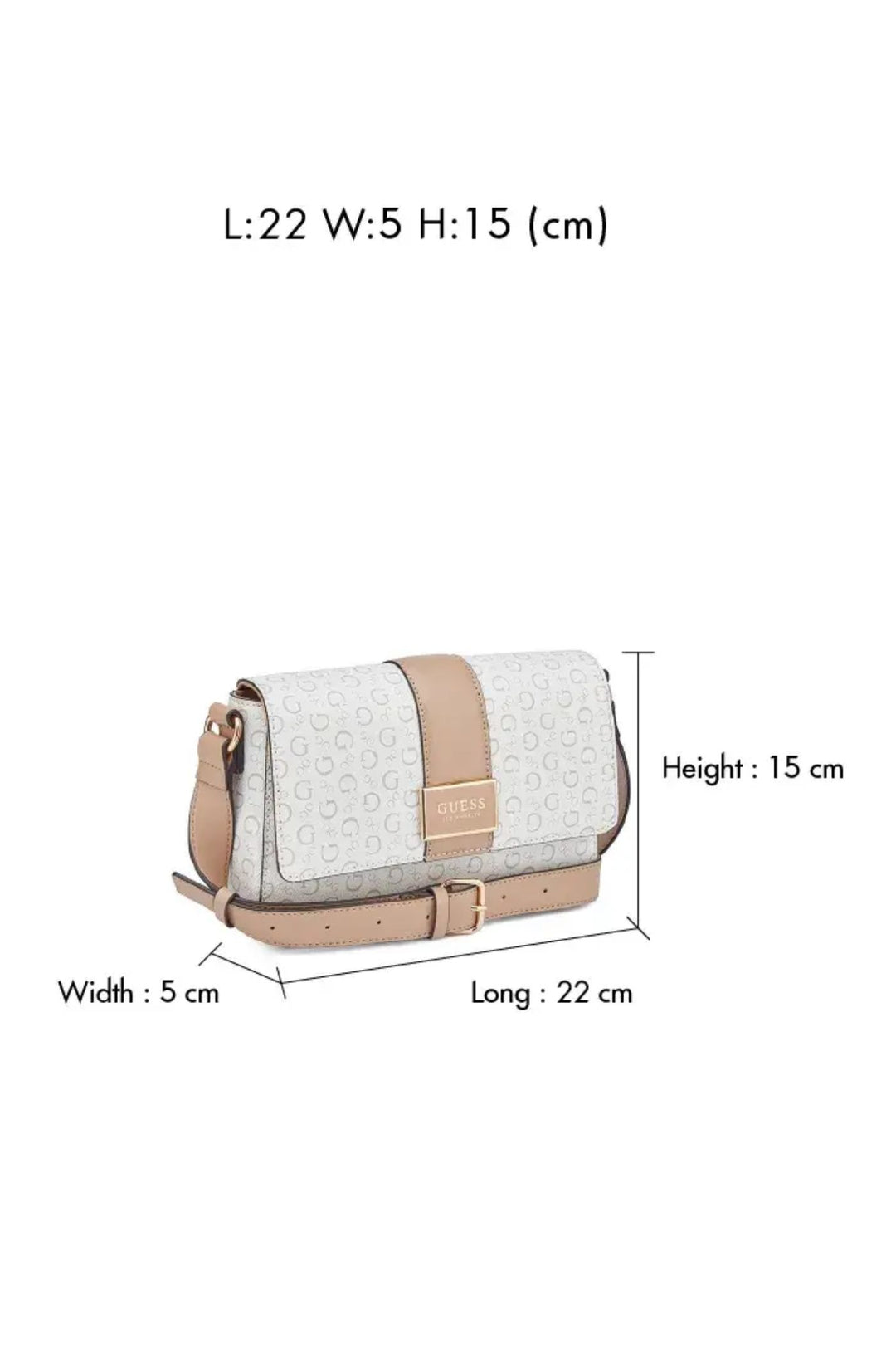 Isabella Flap Crossbody Bag - White