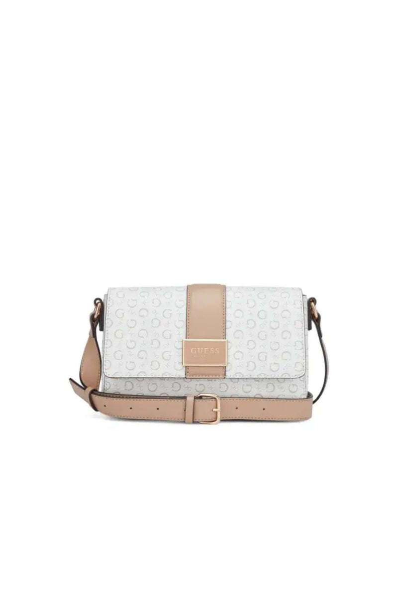Isabella Flap Crossbody Bag - White