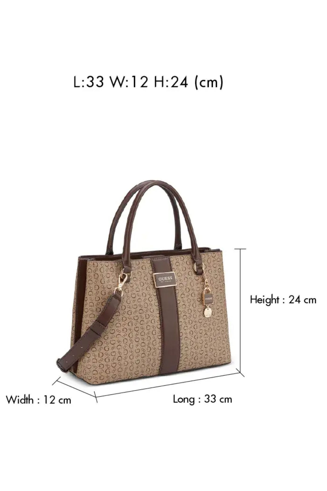 Isabella Satchel Bag - Brown