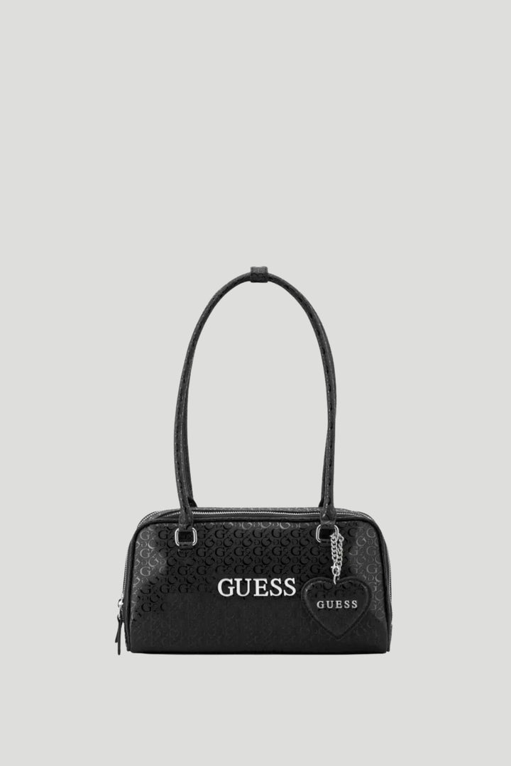 Carla Shoulder Satchel Bag - Black