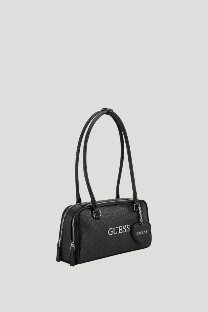 Carla Shoulder Satchel Bag - Black