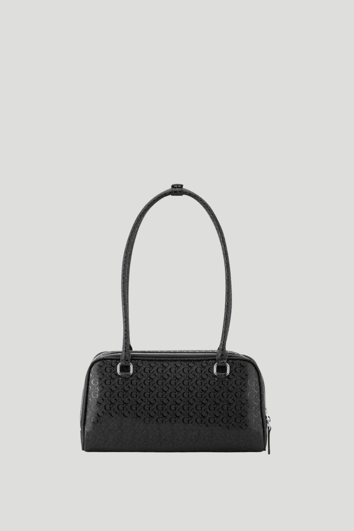 Carla Shoulder Satchel Bag - Black