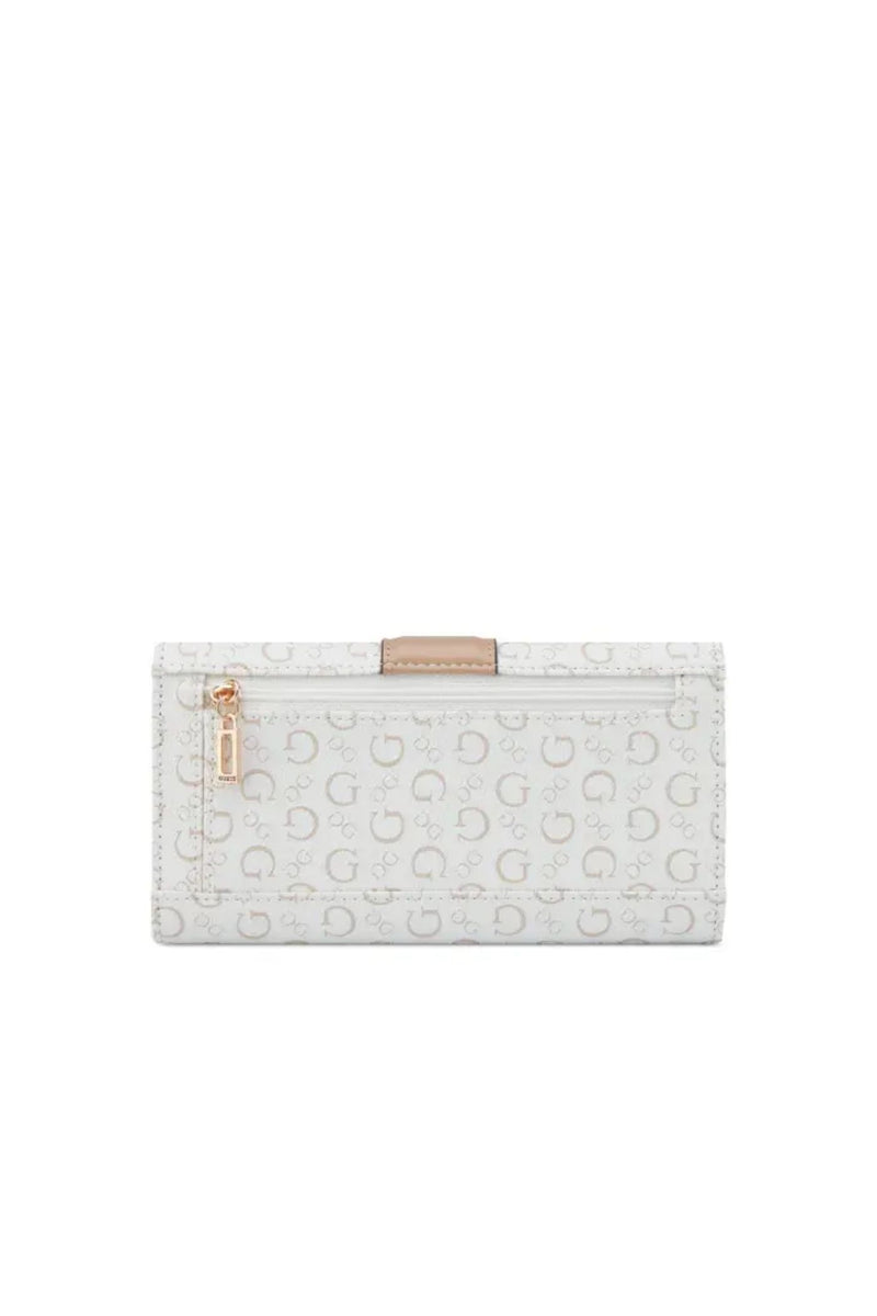 Isabella Slim Clutch Purse - White