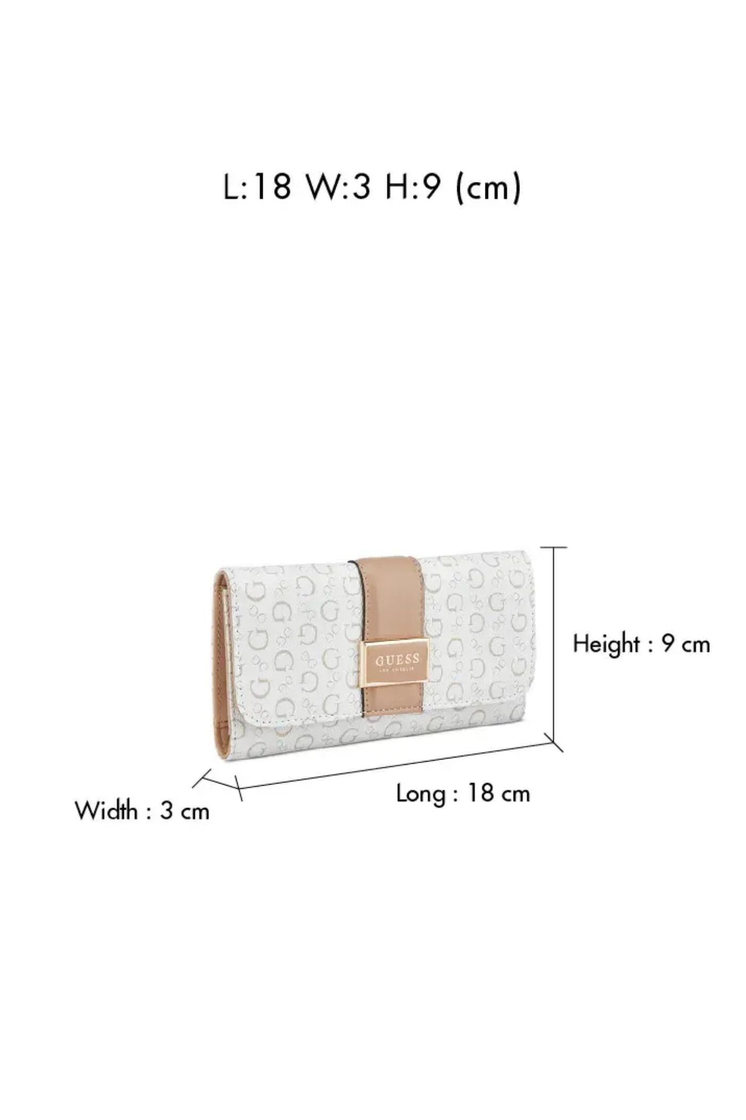 Isabella Slim Clutch Purse - White