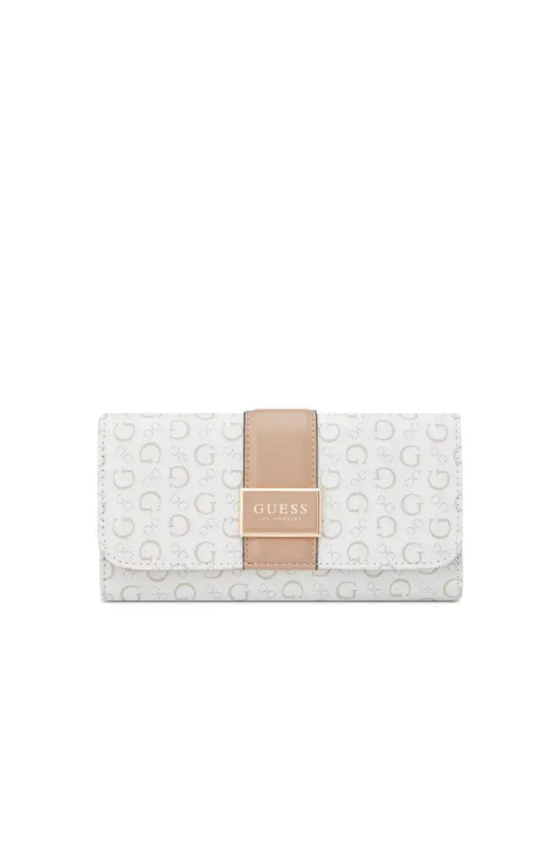 Isabella Slim Clutch Purse - White