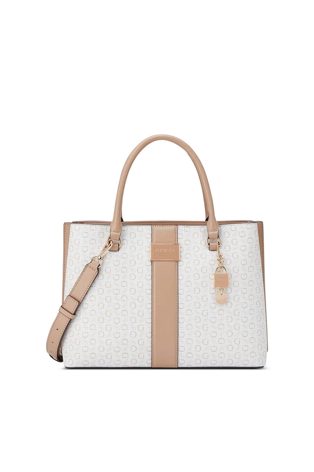 Isabella Satchel Bag - White