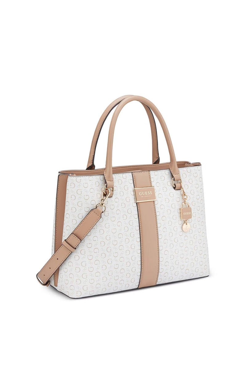 Isabella Satchel Bag - White