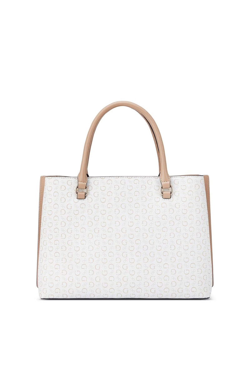 Isabella Satchel Bag - White