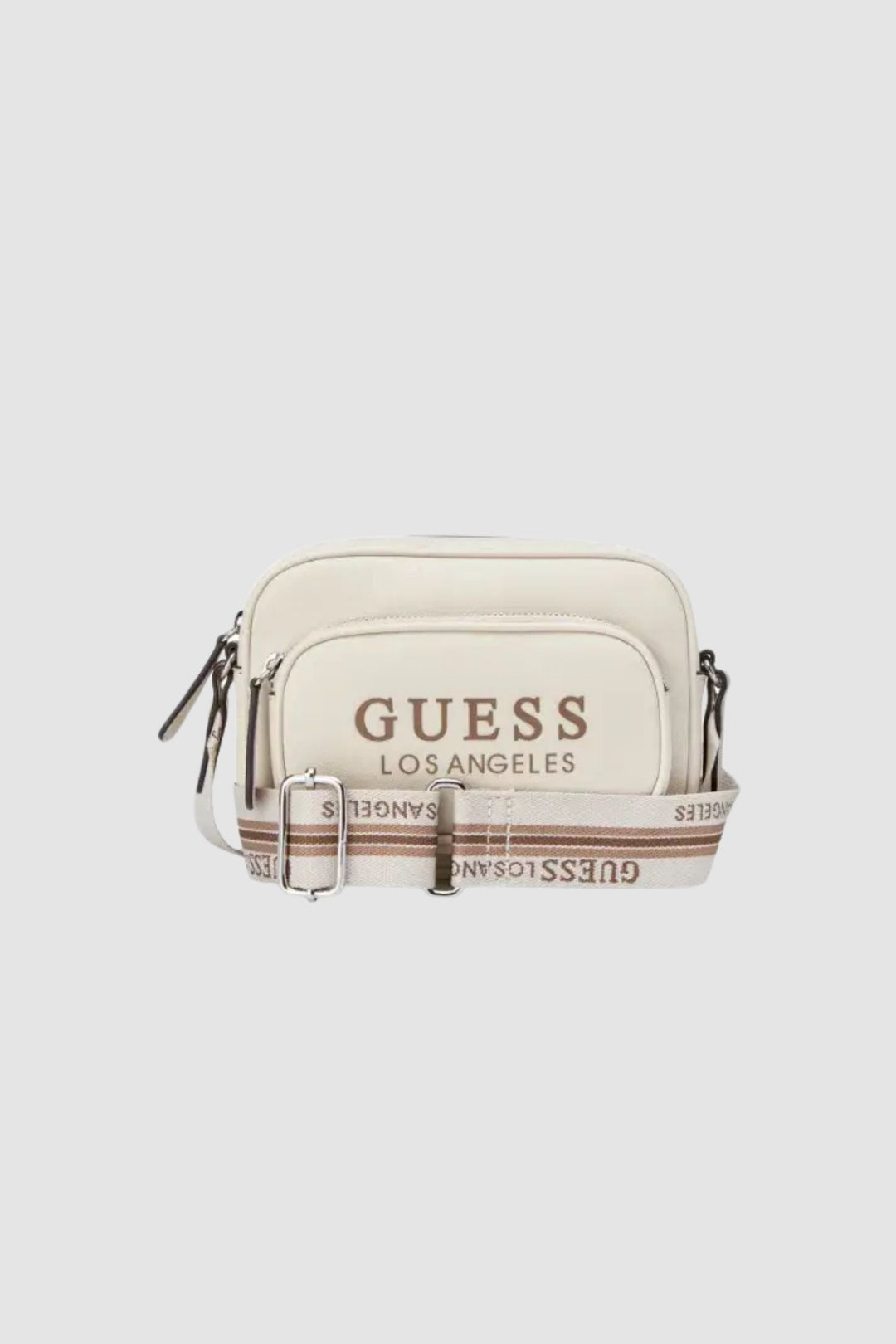 Joella Mini Double Zip Crossbody Bag - Stone