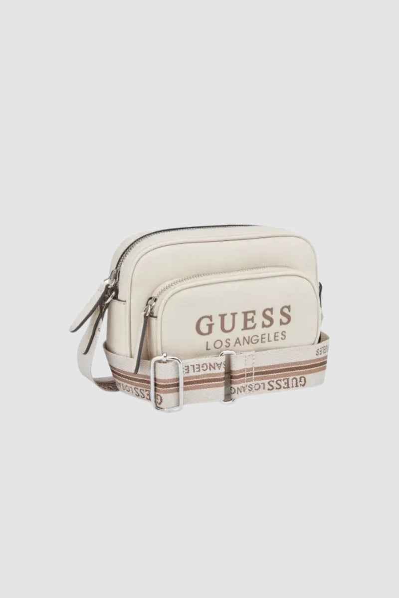 Joella Mini Double Zip Crossbody Bag - Stone