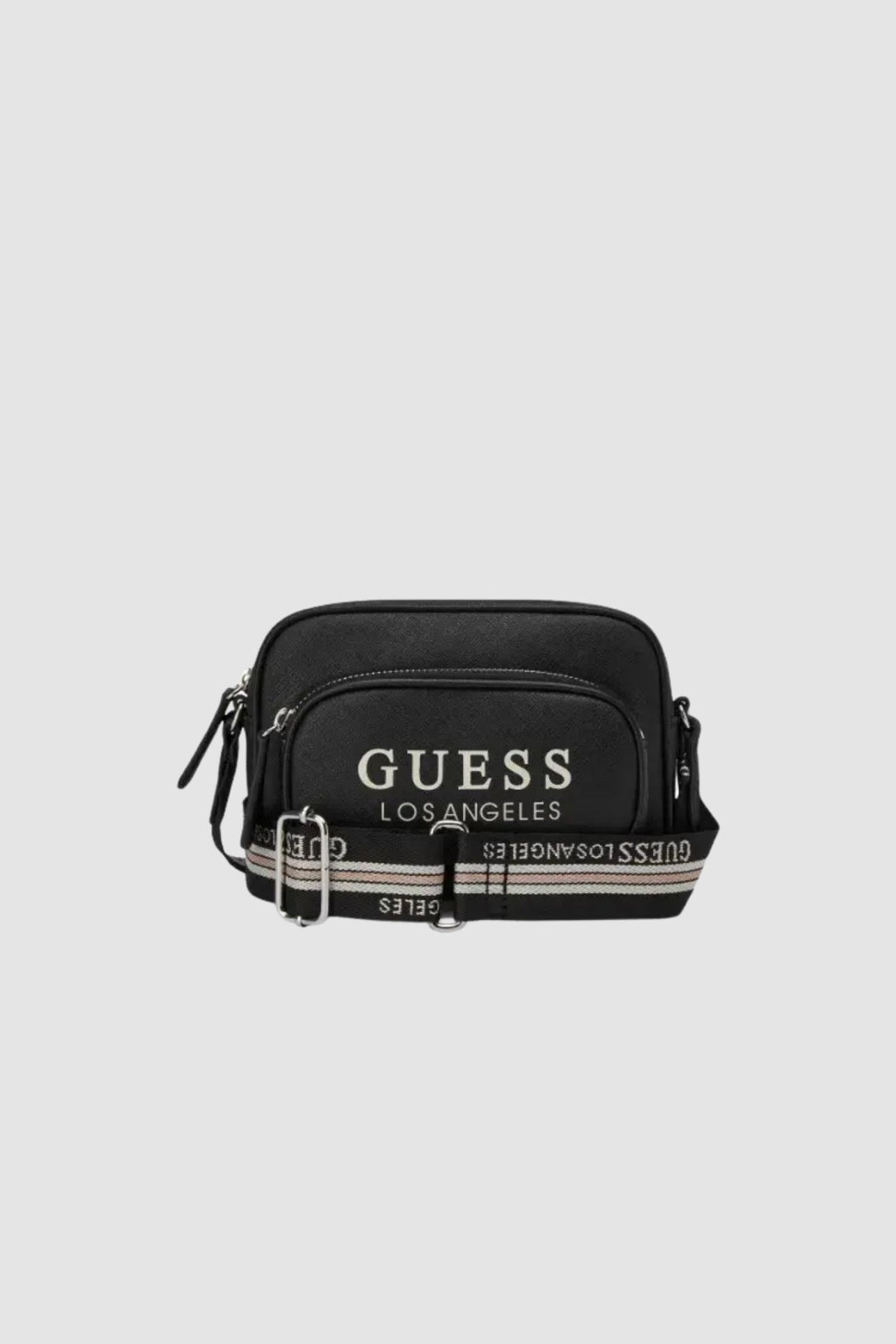 Joella Mini Double Zip Crossbody Bag - Black