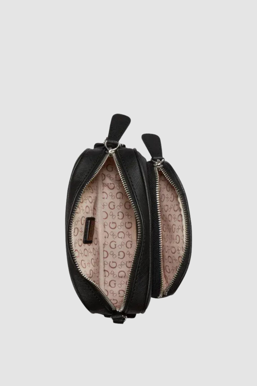 Joella Mini Double Zip Crossbody Bag - Black