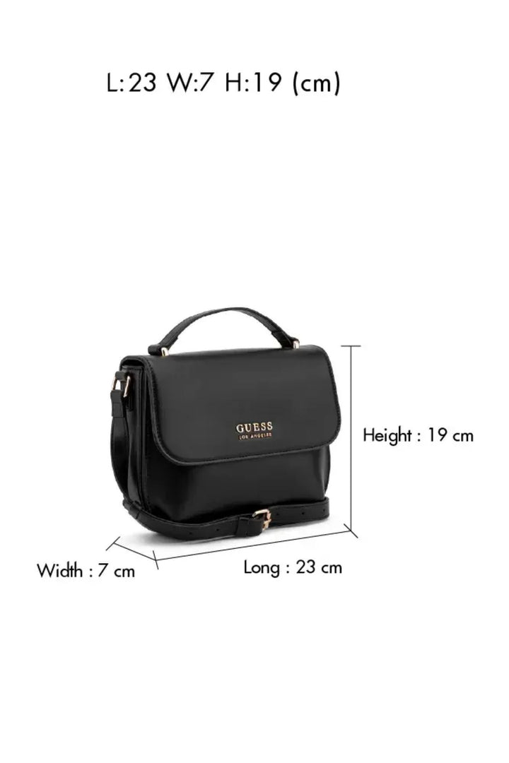 Spring Hill Convertable Crossbody Flap Bag - Black