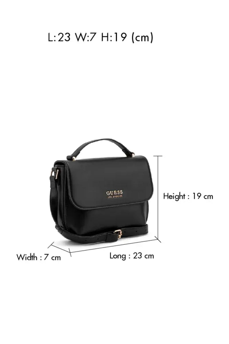 Spring Hill Convertable Crossbody Flap Bag - Black
