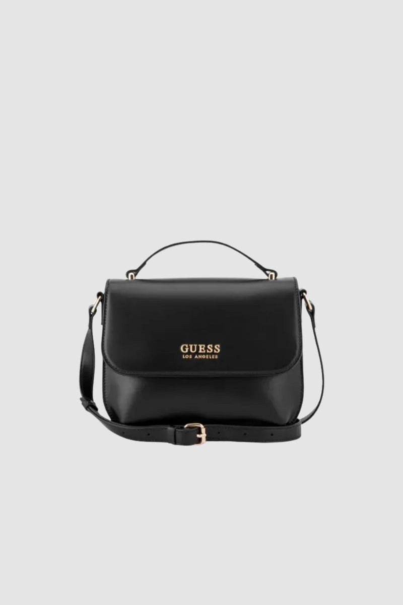Spring Hill Convertable Crossbody Flap Bag - Black