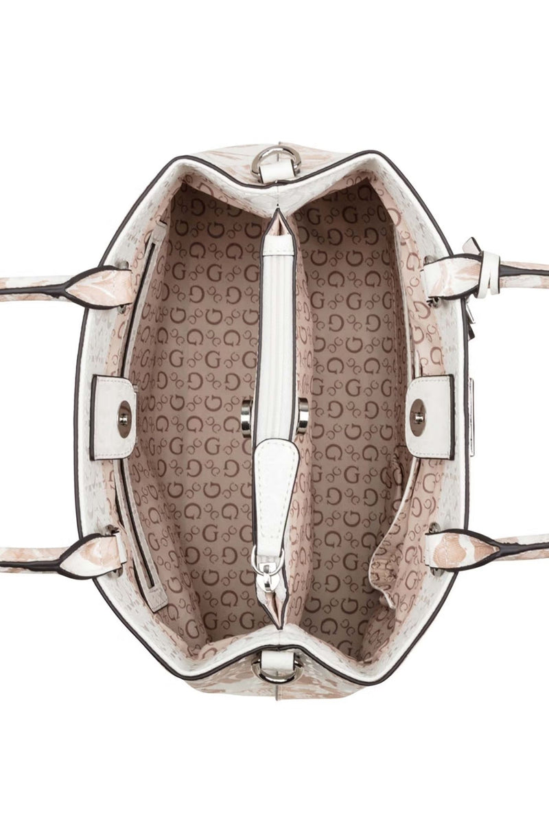 Jillian Satchel Bag - White