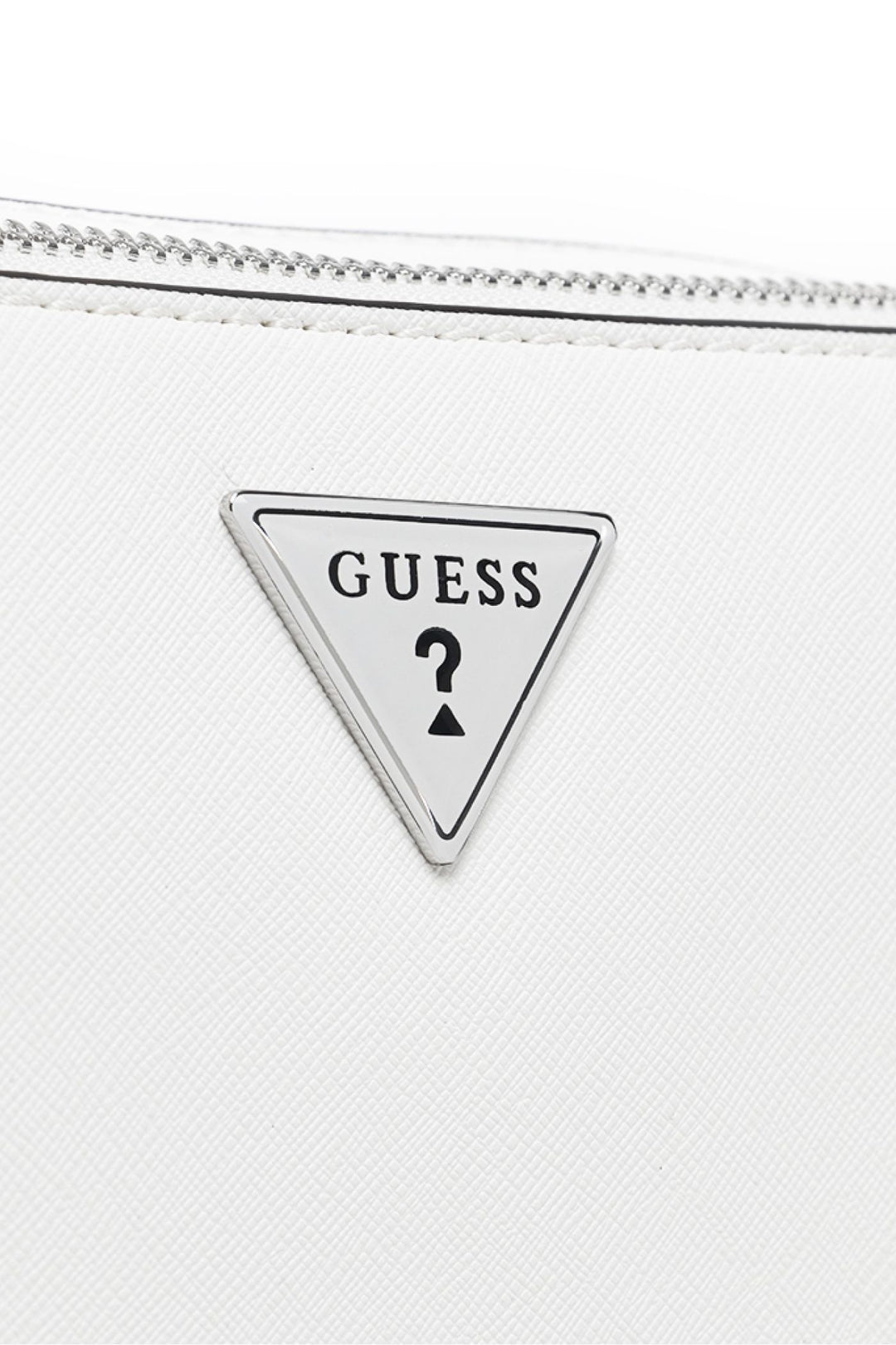 Viviette Mini Double Zip Crossbody Bag - White