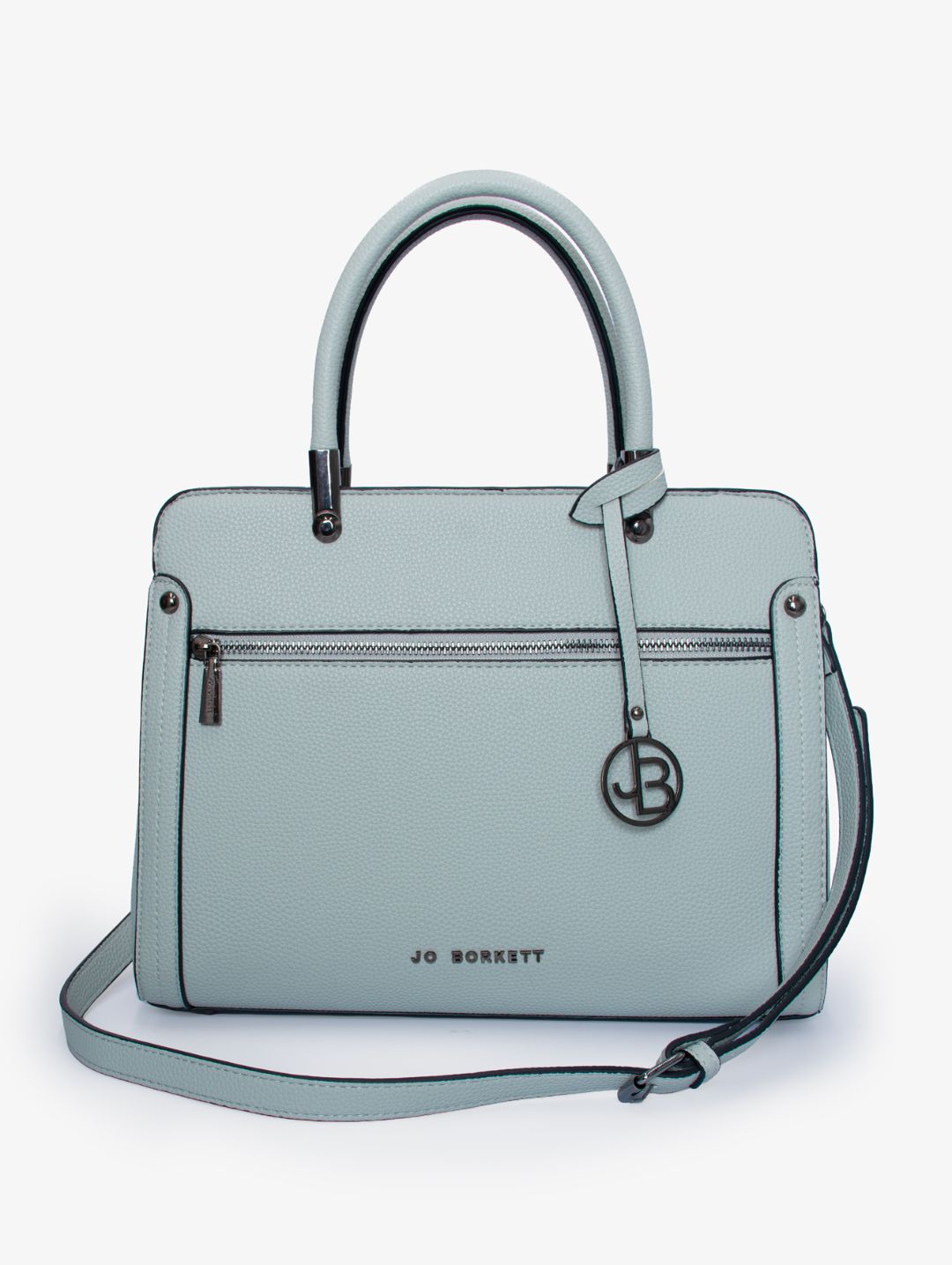 Carolyn Front Zip Tote Bag - Mint