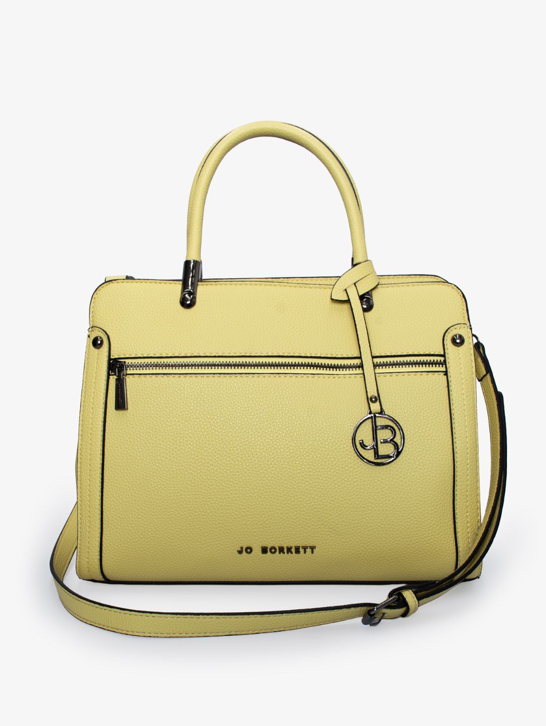 Carolyn Front Zip Tote Bag - Butter Yellow