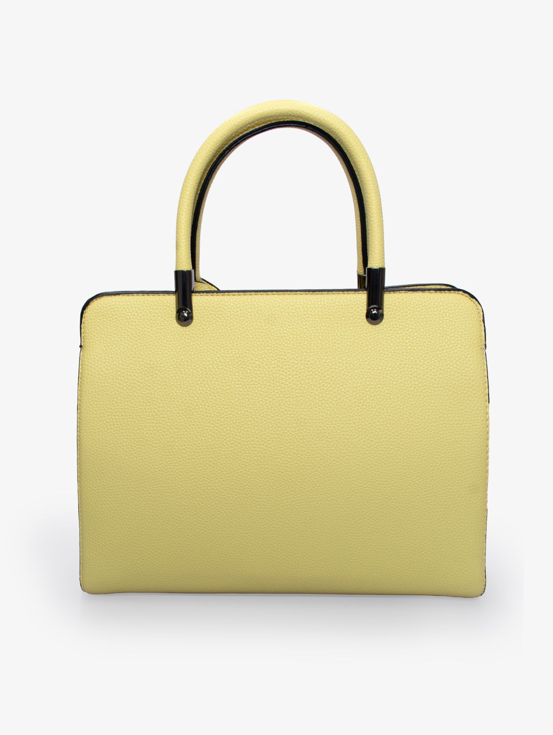 Carolyn Front Zip Tote Bag - Butter Yellow