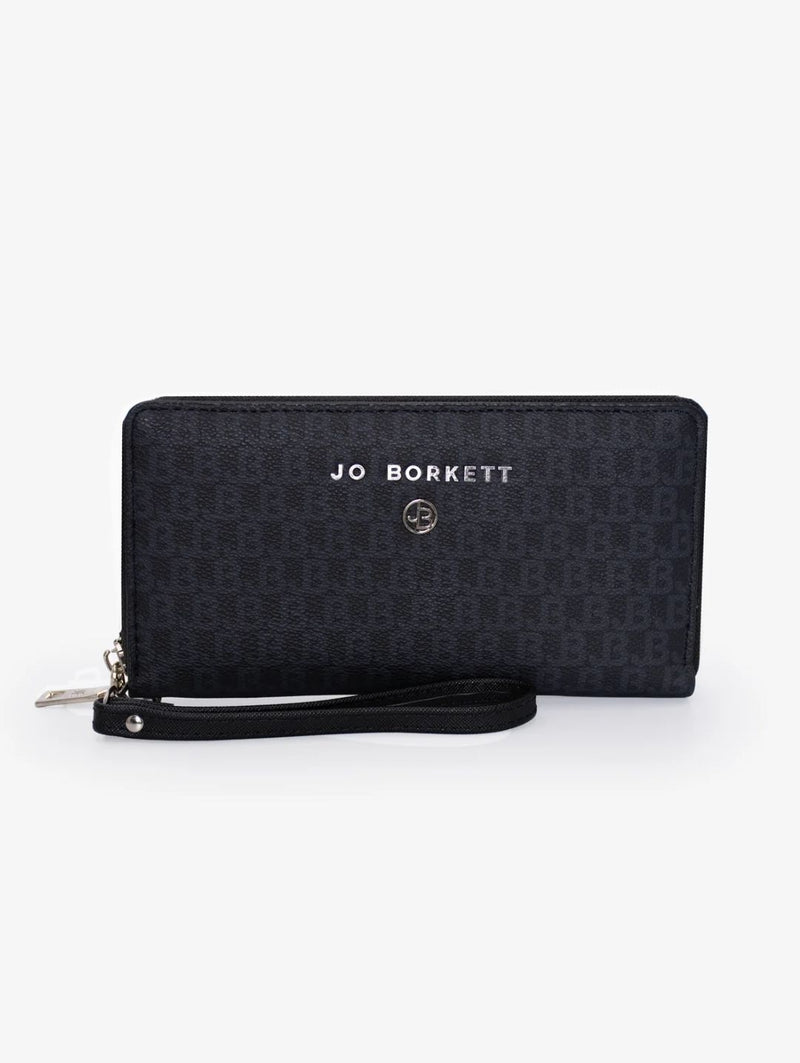 Rachel Logo Monogram Wallet - Black