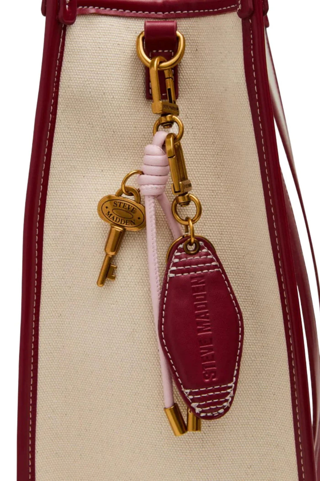 Bwebber Large Canvas Tote - Cranberry