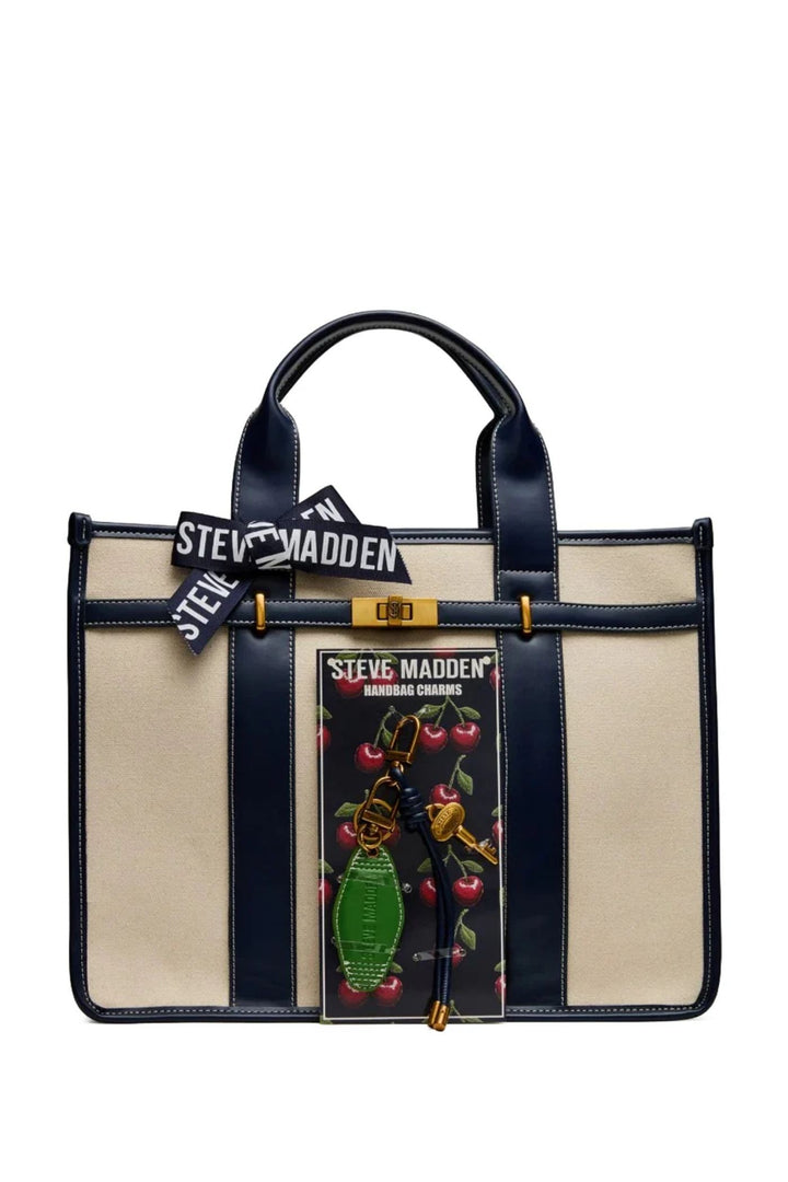 Bwebber Large Canvas Tote - Navy