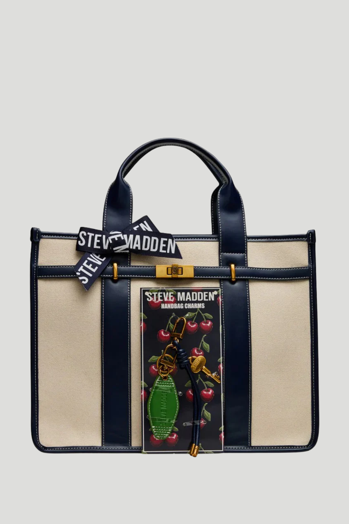 Bwebber Large Canvas Tote - Navy