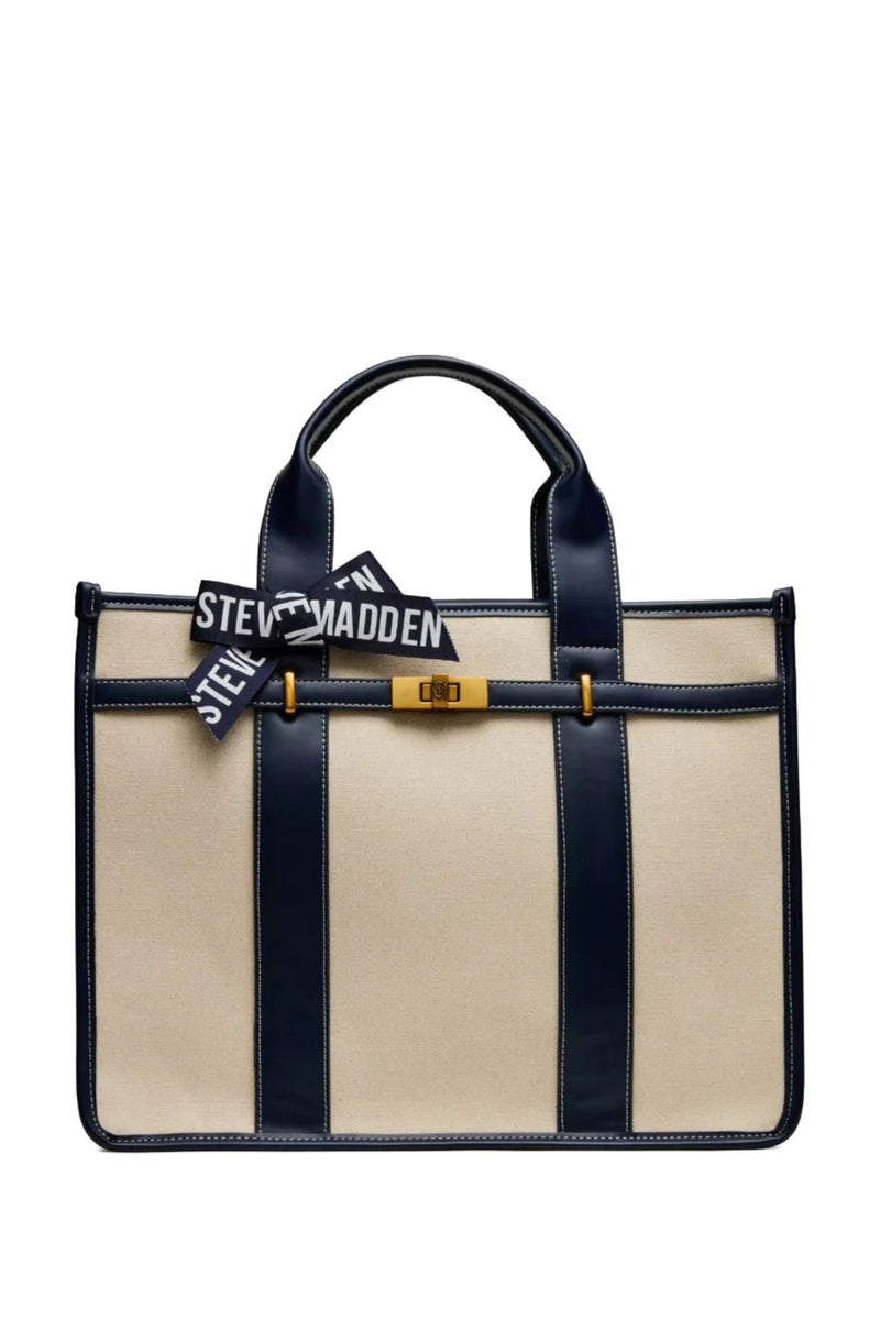 Bwebber Large Canvas Tote - Navy