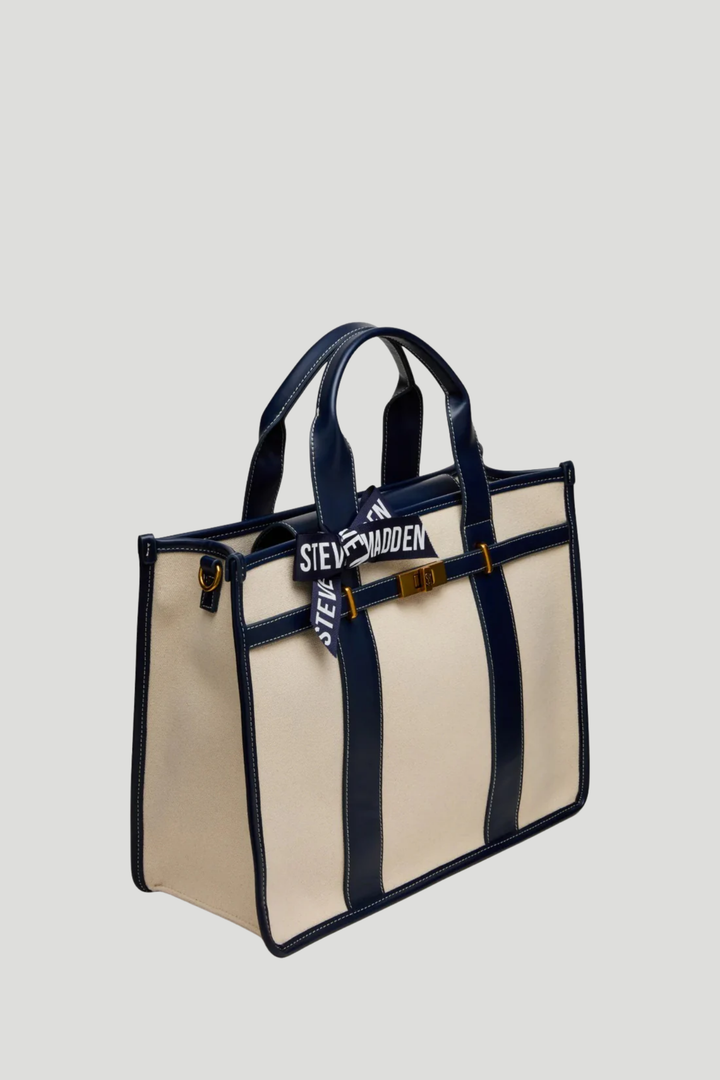 Bwebber Large Canvas Tote - Navy