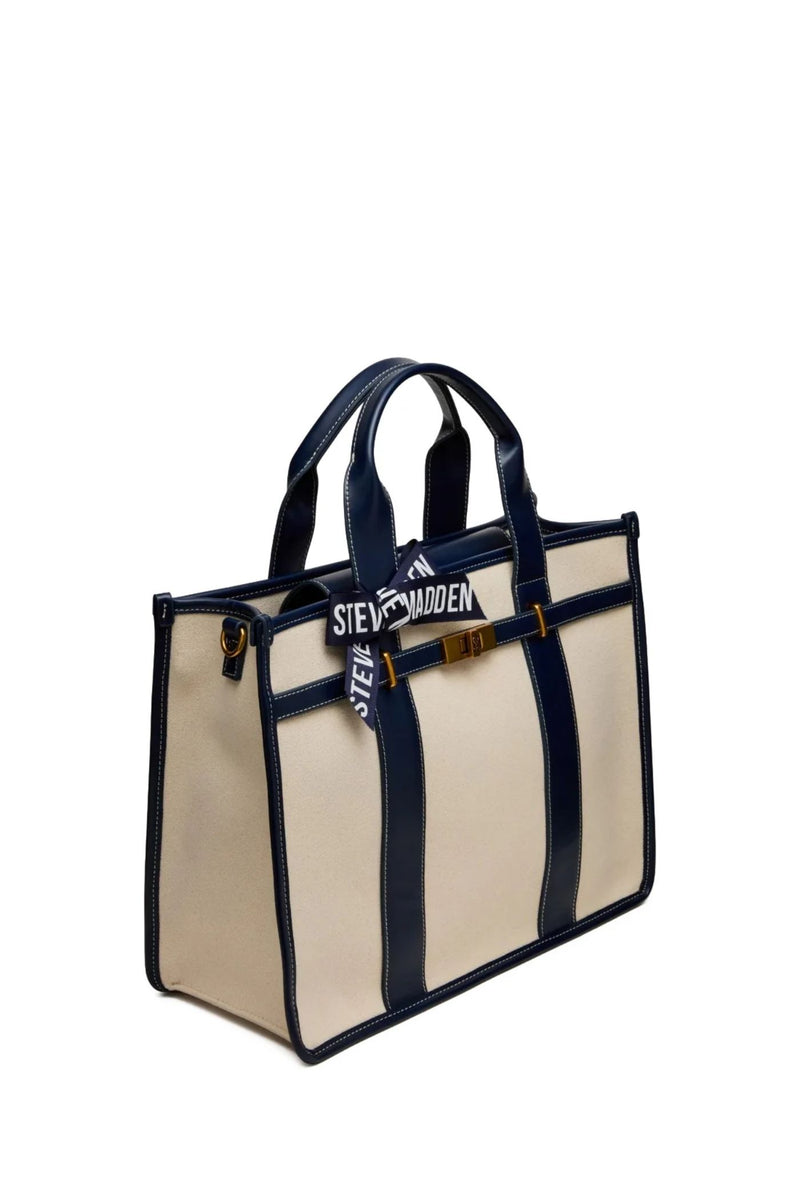 Bwebber Large Canvas Tote - Navy